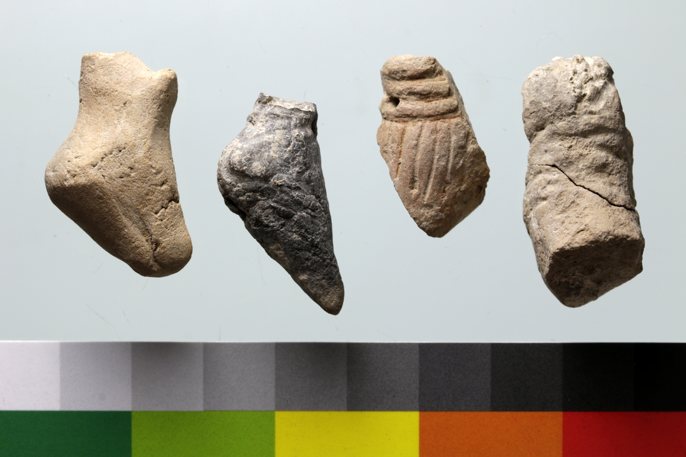 Anthropomorphic figurines from a pit in Unit H that post-dates the Meana Horizon (Anau IB).