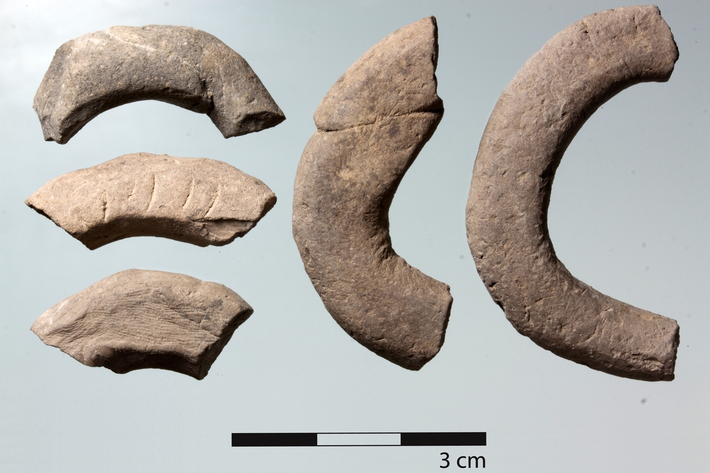 Pieces of clay rings from House 14